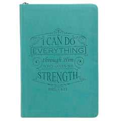 Libreta Journal Classic Zip Teal - Filip 4:13