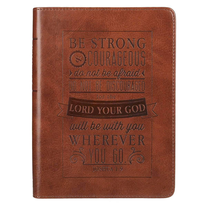 Libreta Be Strong & Courageous - Coffee & Jesus
