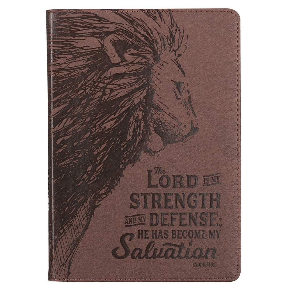 Agenda de lujo My strength & my defense Exodo 15:2 - Café