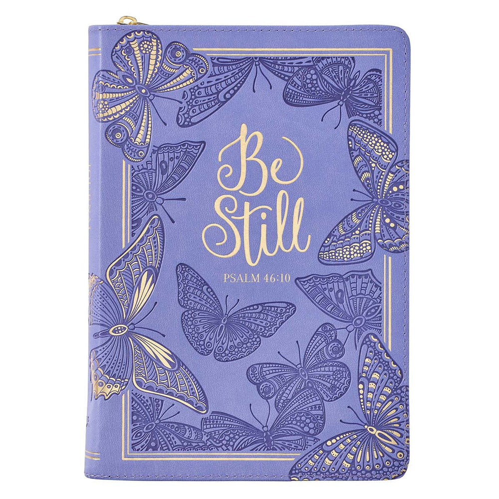 Agenda de lujo Be still butterfly - Púrpura