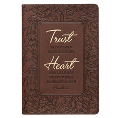 Agenda de lujo Trust with all your heart Proverbios 3:5 - Café