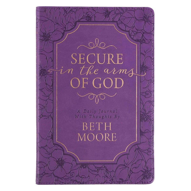 Libreta Journal Prompted Purple Secure In - Coffee & Jesus