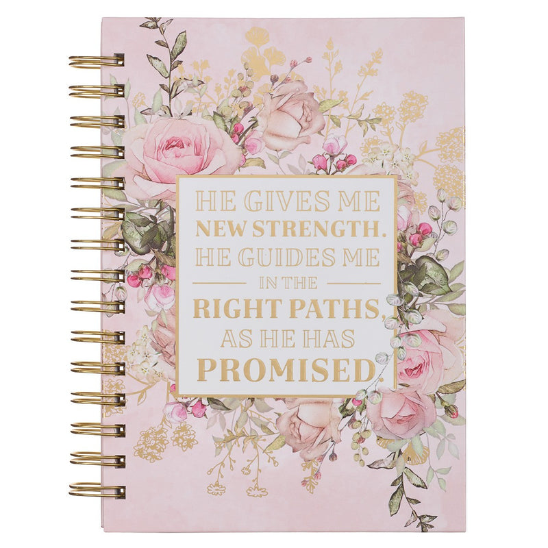 Cuaderno He Gives Me New Strength Salmo 23:3