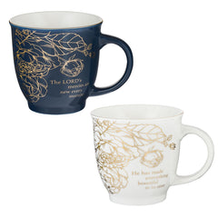 Set de Mugs a beautiful morning Lam 3:23 / Ec 3:1