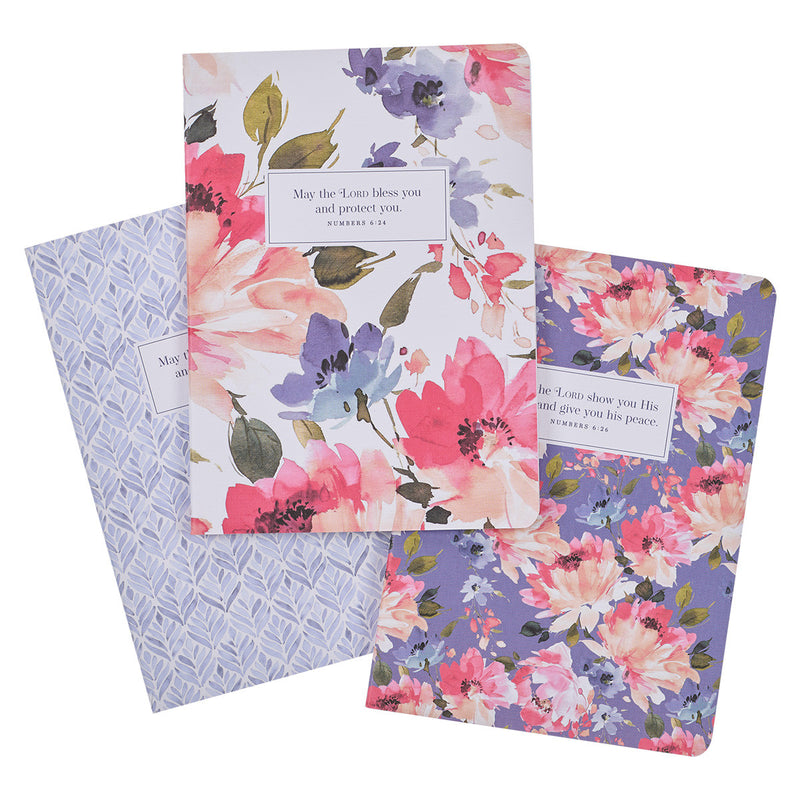 Bless and Protect You notebook set - Púrpura