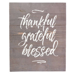 Cuadro - Thankful grateful blessed