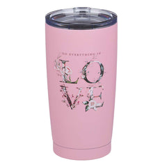 Termo Do everything in love rosa