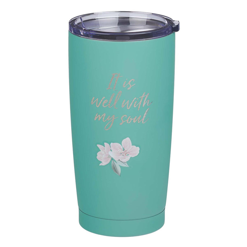 Termo de acero inoxidable It Is Well with my soul