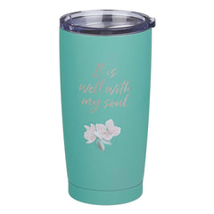 Termo de acero inoxidable It Is Well with my soul