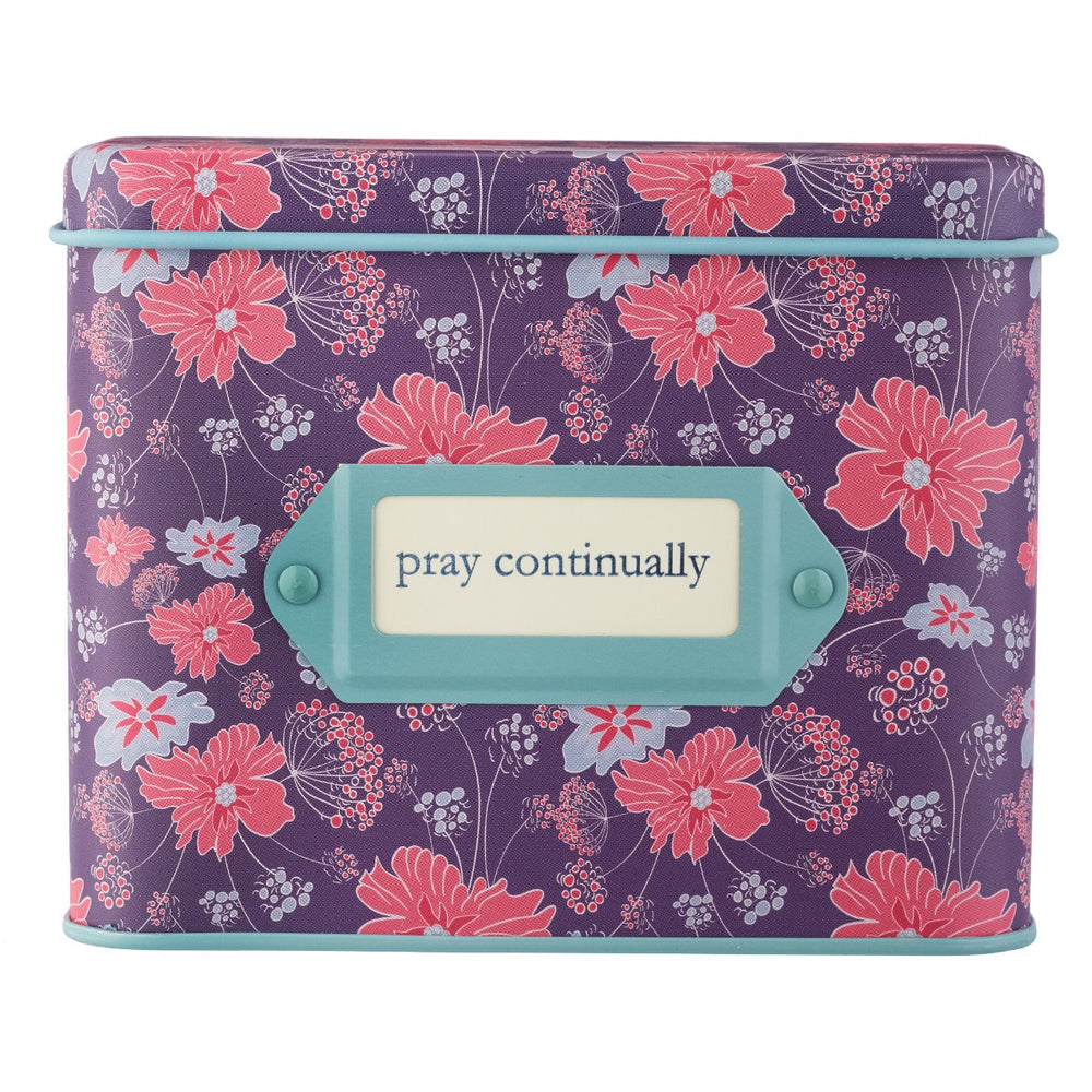 Pray Continually Prayer Cards in Tins