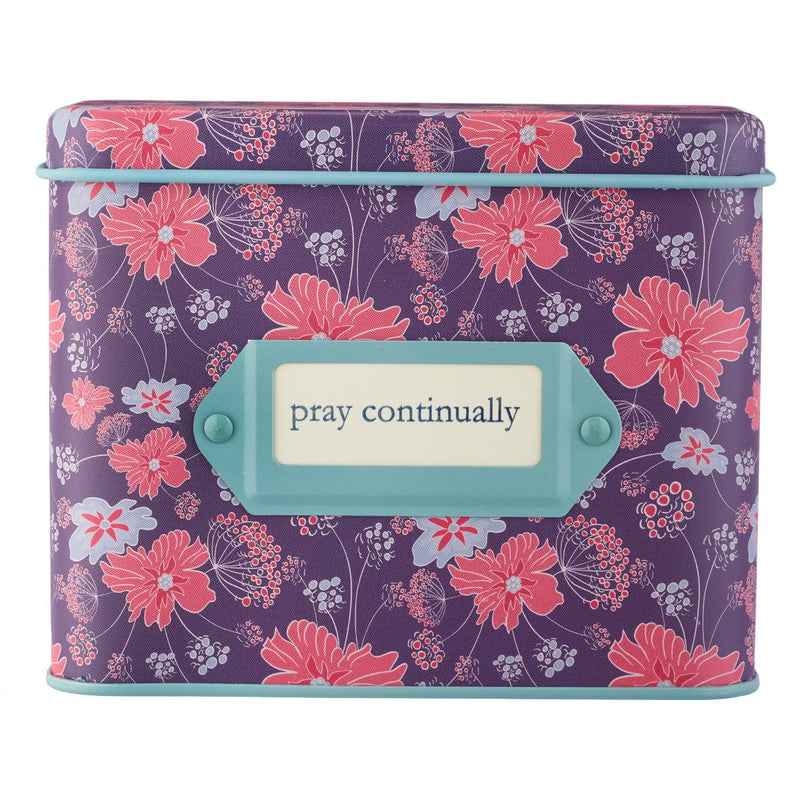 Pray Continually Prayer Cards in Tins