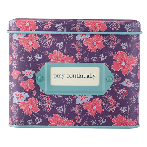 Pray Continually Prayer Cards in Tins