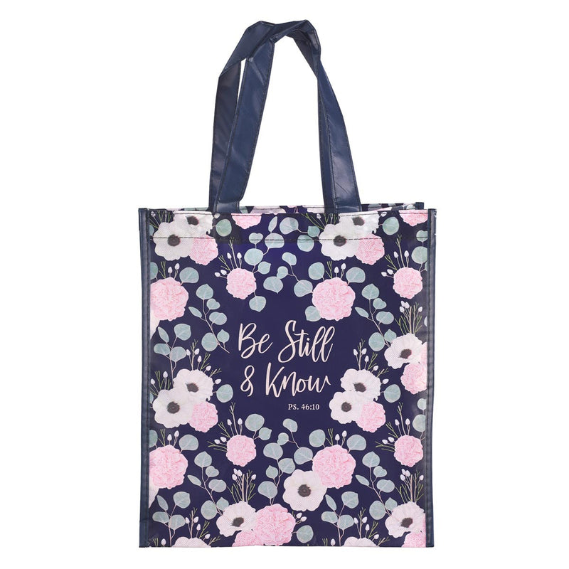 Bolsa de tela Be still Psalm 46:10 - Morado