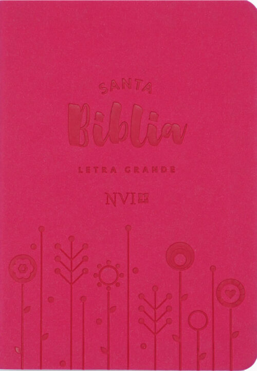 Biblia letra grande, compacta fucsia - NVI