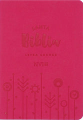 Biblia letra grande, compacta fucsia - NVI
