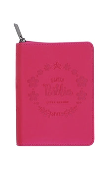 Biblia Fucsia tornasolado con Cierre - NVI