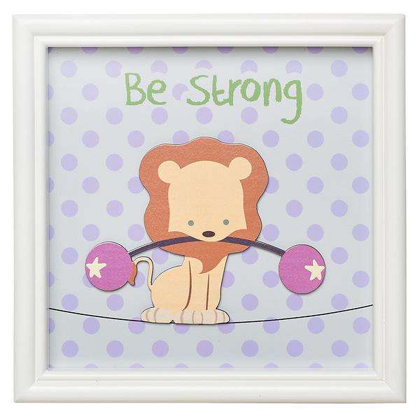 Be Strong Lion, Children's Wall Art - Cuadro