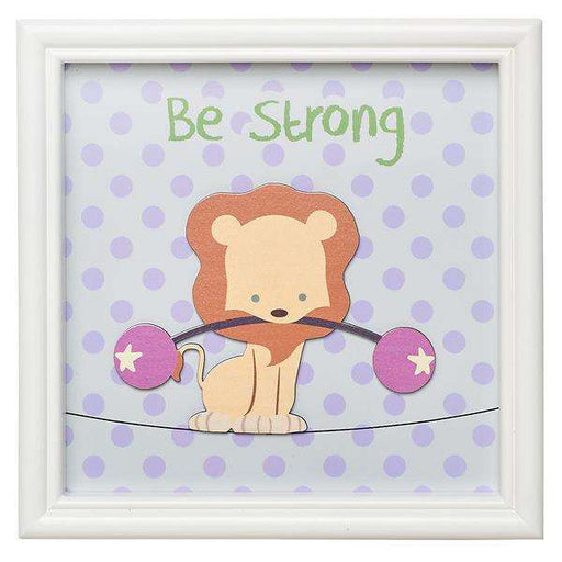 Be Strong Lion, Children's Wall Art - Cuadro - Coffee & Jesus