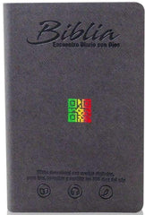 Biblia encuentro diario con Dios, gris QR  - RVC