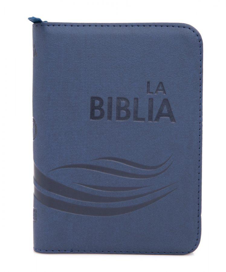 Biblia flexible letra grande, azul - TLA - Coffee & Jesus