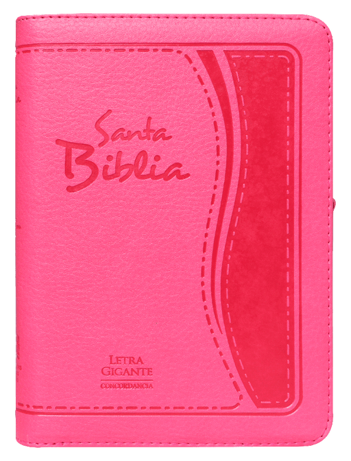 Santa Biblia RVR 1960 Letra gigante rosa - Coffee & Jesus