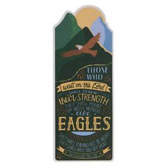 Separador Strength Like Eagles Mountain Premium Cardstock Bookmark - Isaiah 40:31
