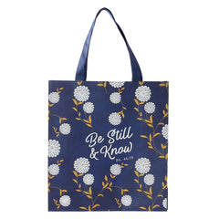 Bolsa en tela Be still & know Psalm 46:10